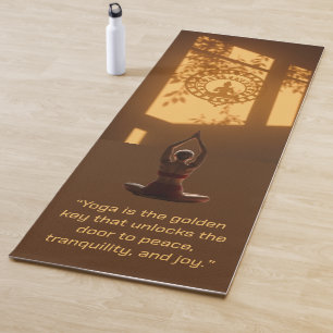 Yoga is the Golden Key Mat