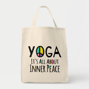 Yoga It's All About Inner Peace Tote Bag