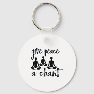Yoga Kirtan Chant Peace Love World S For Men And W Key Ring