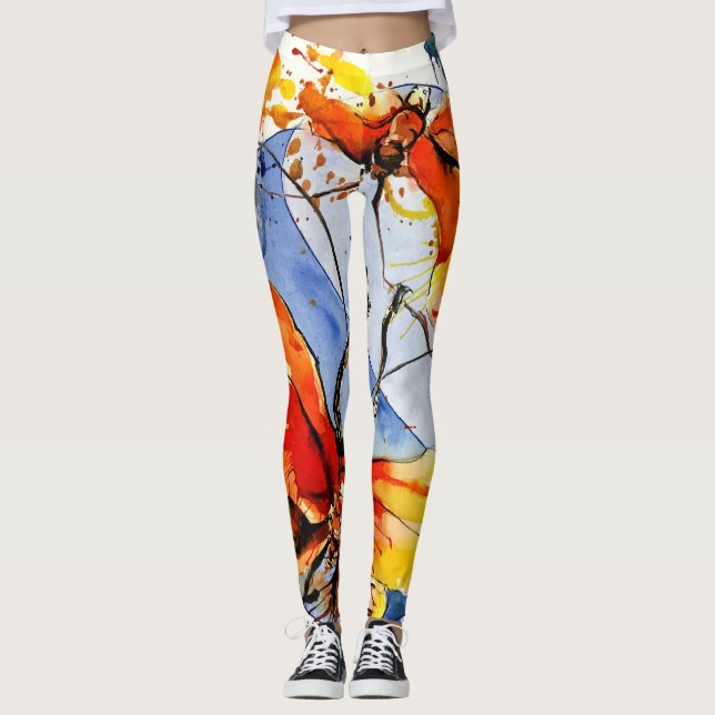 Yoga Leggings Papillons No. 1 (Front)