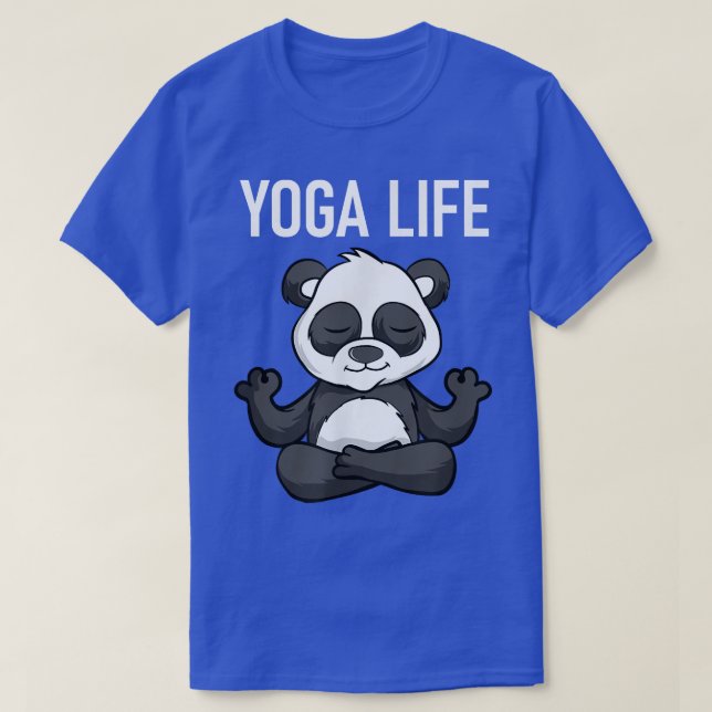Yoga Life, Meditation Panda Bear, Funny, Jokes, Sa T-Shirt (Design Front)
