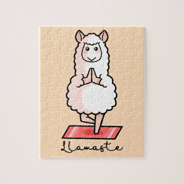 Yoga Llama - Llamaste Jigsaw Puzzle (Vertical)