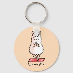 Yoga Llama - Llamaste Key Ring