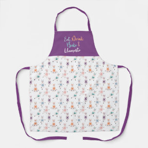 Yoga Llama Pattern   Eat, Drink, Bake & Llamaste  Apron