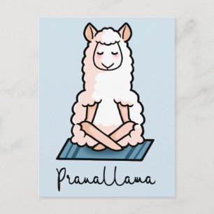 Yoga llama - Pranallama Postcard