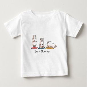 Yoga Llamas Baby T-Shirt