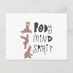 Yoga Llamas Postcard