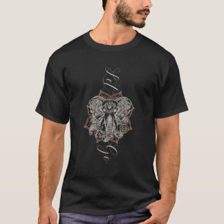 Yoga Lotus Flower With Elephant Let Go T-Shirt