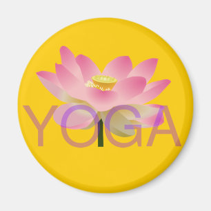 yoga lotus magnet