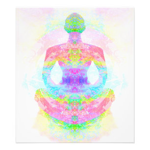 Yoga lotus pose. Photo Enlargement