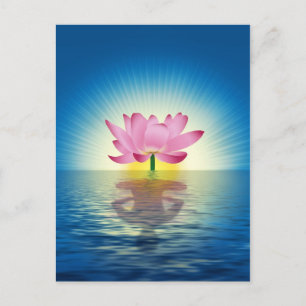 Yoga Lotus Postcard