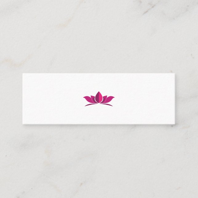 Yoga Lotus Power Meditation Symbol Gift Idea Calling Card (Front)