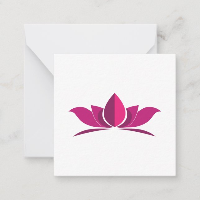 Yoga Lotus Power Meditation Symbol Gift Idea Card (Front)