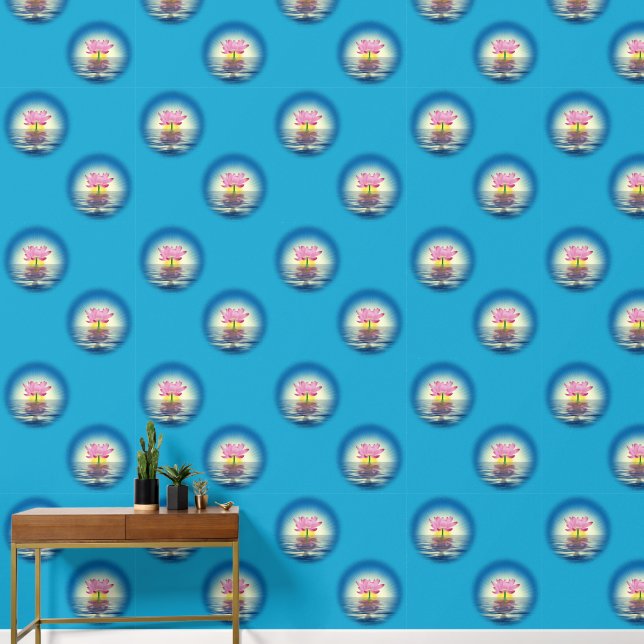 Yoga Lotus Reflection Wallpaper (Hallway)