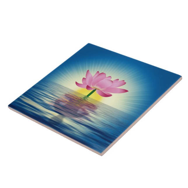 Yoga Lotus Tile (Side)