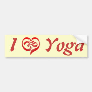 Yoga Love Bumper Sticker