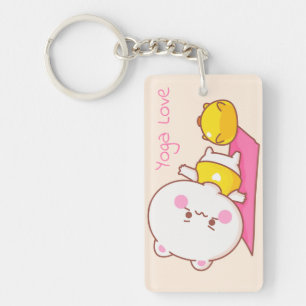 Yoga Love Key Ring
