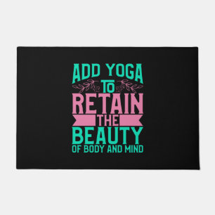 Yoga Lover   Add Yoga To Retain The Beauty Doormat