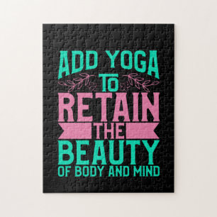 Yoga Lover Add Yoga To Retain The Beauty Jigsaw Puzzle