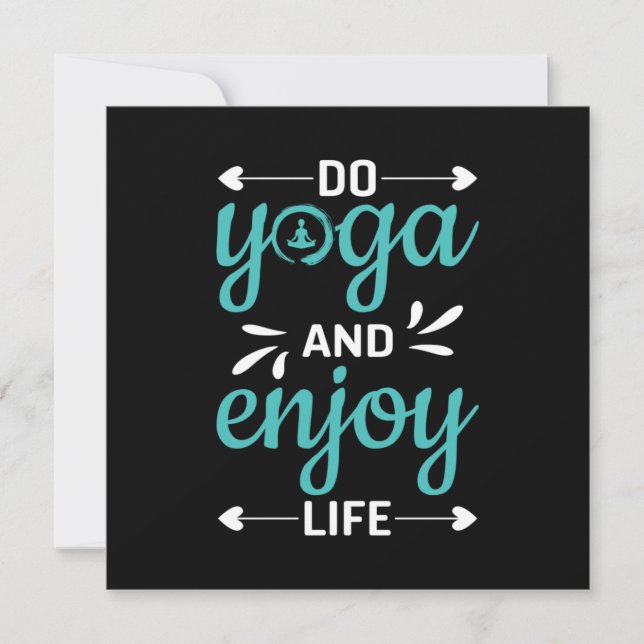Yoga Lover | Do Yoga And Enjoy Life Invitation (Front)