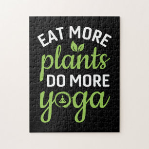 Yoga Lover Eat More Plants Do More Yoga Jigsaw Puzzle