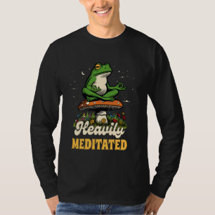 Yoga Lover Frog Meditation Yoga Instructor Heavily T-Shirt