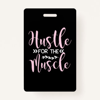Yoga Lover | Hustle For The Muscle ID Badge