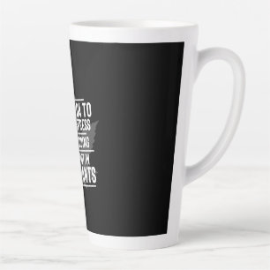 Yoga Lover I Do Yoga To Relieve Stress Latte Mug