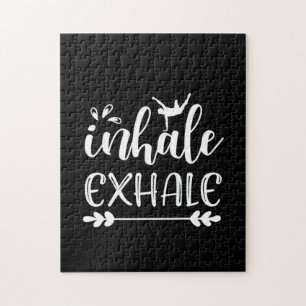 Yoga Lover Inhale To Exhale Jigsaw Puzzle