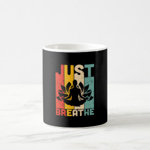 Yoga Lover   Just Breathe Lotus Yoga Coffee Mug
