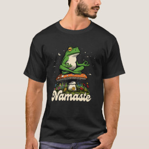 Yoga Lover Meditation Yoga Instructor Namaste Frog T-Shirt