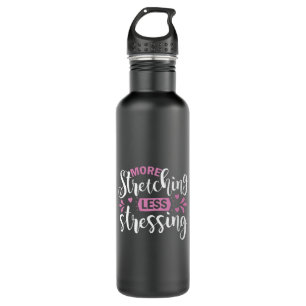 Yoga Lover   More Stretching Less Stressing 710 Ml Water Bottle