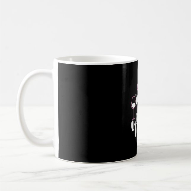 Yoga Lover | Will Yoga For Wine Coffee Mug (Left)