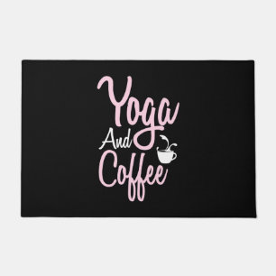 Yoga Lover Yoga And Coffee Doormat