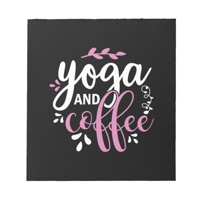Yoga Lover | Yoga And Coffee Notepad (Front)