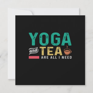 Yoga Lover Yoga And Tea Are All I Need Holiday Card