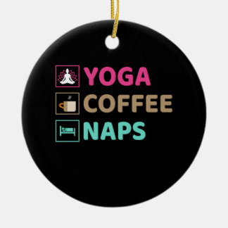 Yoga Lover | Yoga Coffee Naps Ceramic Tree Decoration