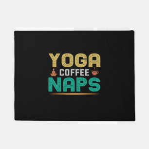 Yoga Lover Yoga Coffee Naps Doormat