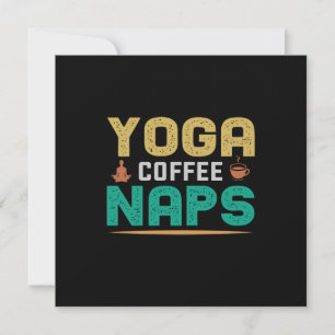 Yoga Lover Yoga Coffee Naps Holiday Card