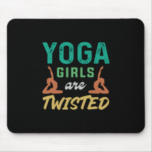 Yoga Lover Yoga Girls Are Twisted Mouse Mat