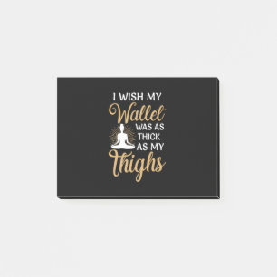 Yoga Lover Yoga I Wish My Wallet Post-it Notes