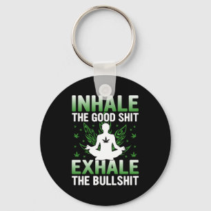 Yoga Lover   Yoga Inhale The Good Key Ring