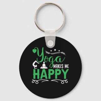 Yoga Lover | Yoga Make Me Happy Key Ring