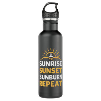 Yoga Lover | Yoga Sunrise Sunset Sunburn Repeat 710 Ml Water Bottle