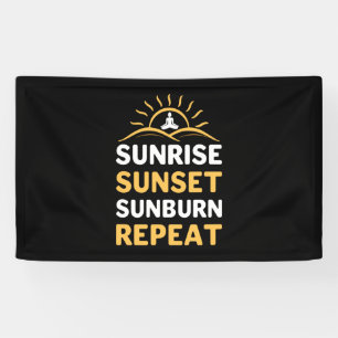 Yoga Lover   Yoga Sunrise Sunset Sunburn Repeat Banner