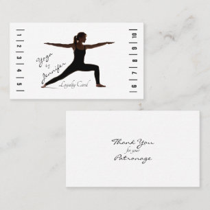 Yoga Loyality Punch Card Women Silhouette