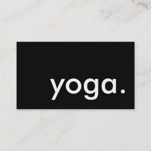 yoga. loyalty punch card