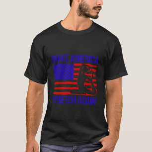 Yoga Make America Stretch Again Funny Yoga T-Shirt