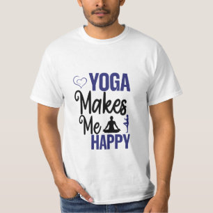 Yoga Makes Me Happy T-Shirt