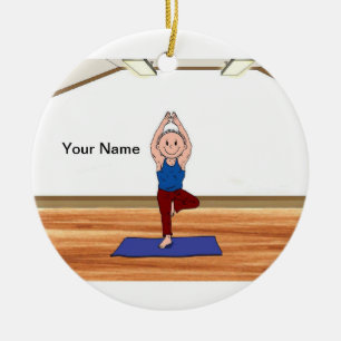 Yoga - Male Ceramic Tree Decoration